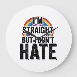 Rechte Bondgenoot Regenboog Vintage Typografie Shi Grote Klok
