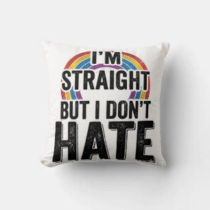 Rechte Bondgenoot Regenboog Vintage Typografie Shi Kussen