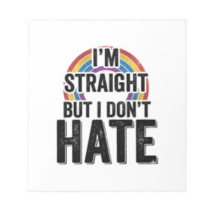 Rechte Bondgenoot Regenboog Vintage Typografie Shi Notitieblok