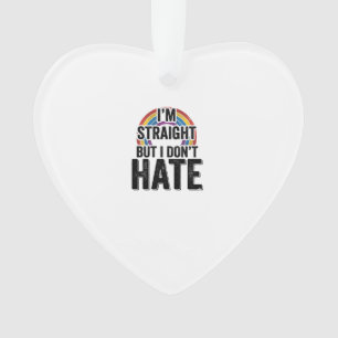 Rechte Bondgenoot Regenboog Vintage Typografie Shi Ornament