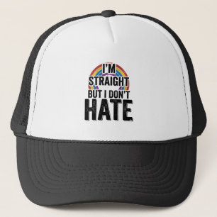Rechte Bondgenoot Regenboog Vintage Typografie Shi Trucker Pet