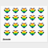 Rechte Bondgenoot Vlag Hart Sticker (Vel)