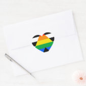 Rechte Bondgenoot Vlag Hart Sticker (Envelop)