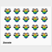 RECHTE BONDGENOOT VLAG HART STICKER (Vel)