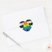 RECHTE BONDGENOOT VLAG HART STICKER (Envelop)