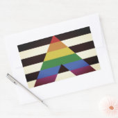Rechte Bondgenoot Vlag Rechthoekige Sticker (Envelop)