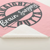 Rechte buitenste hersenchirurgische wand sherpa deken (3/4)