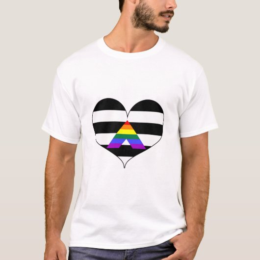 Rechte lGBTI-pride T-shirt (Voorkant)
