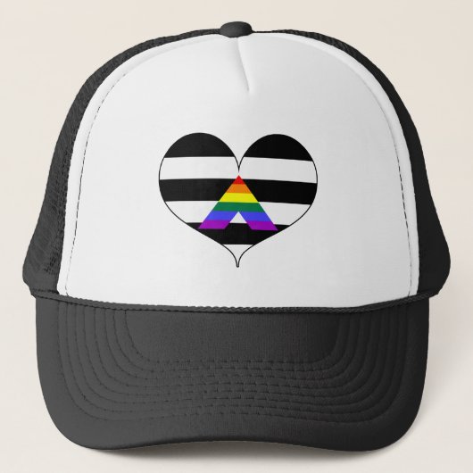 Rechte lGBTI-pride Trucker Pet (Voorkant)