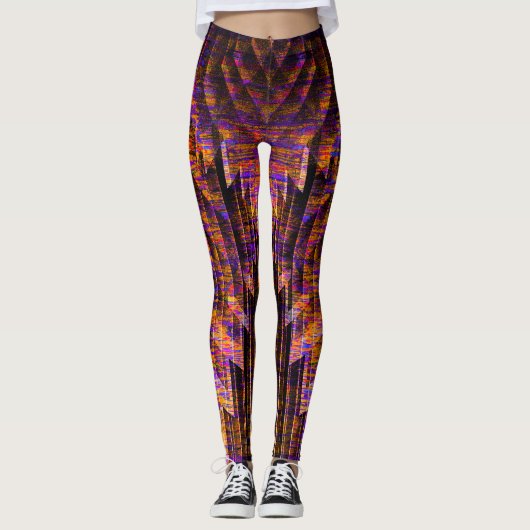 rechte lijnen leggings (Voorkant)