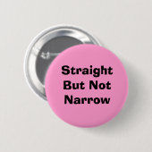 Rechte maar niet pijlroze ronde button 5,7 cm (Voorkant /achterkant)