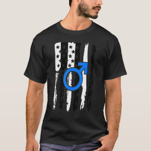 Rechte man trots heteroseksuele vlag mannen Str T-shirt