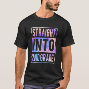 Rechte naar 2e graads kleurstof Terug naar school T-shirt