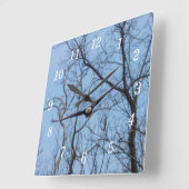 Rechte op Eagle Wall Clock Vierkante Klok (Hoek)
