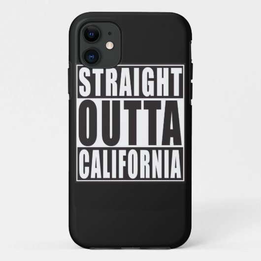 Rechte Outta Californië Case-Mate iPhone Case (Achterkant)