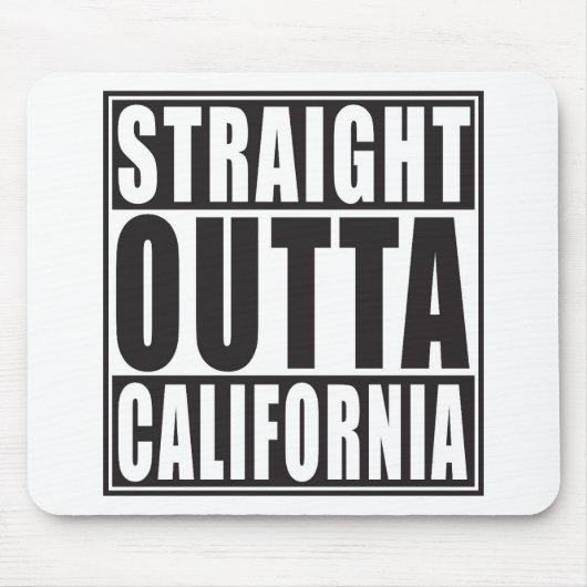 Rechte Outta Californië Muismat (Voorkant)