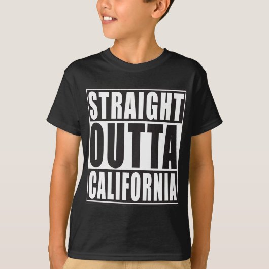 Rechte Outta Californië T-shirt (Voorkant)