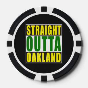 Rechte Outta Groen Oakland Poker Chips