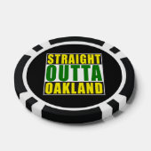 Rechte Outta Groen Oakland Poker Chips (Enkel)
