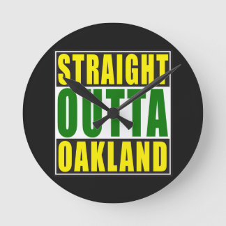 Rechte Outta Groen Oakland Ronde Klok