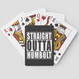 Rechte Outta Humbolt Californië Speelkaarten