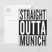 rechte outta München Briefkaart (Voorkant / Achterkant)