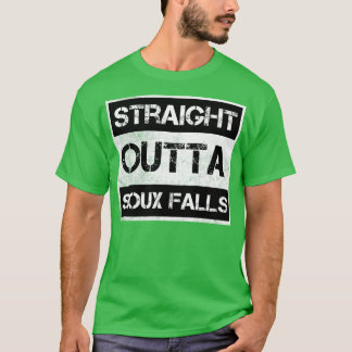 Rechte Outta Sioux Herfsten Zuid Dakota  Di T-shirt
