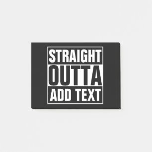 RECHTE OUTTA - voeg toe de jouw tekst hier/creëer Post-it® Notes