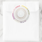 Rechte penhouder ronde sticker (Tas)