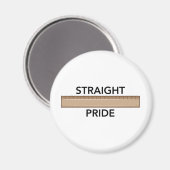 Rechte Pride Magneet (Voorkant / Achterkant)