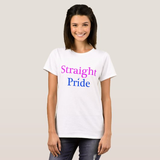 Rechte Pride T-shirt (Voorkant volledig)