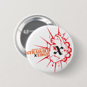 Rechte rand (H) Ronde Button 5,7 Cm (Voorkant /achterkant)