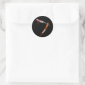 Rechte rechte rand rechte hoogte ronde sticker (Tas)