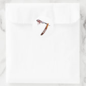 Rechte rechte rand rechte hoogte ronde sticker (Tas)