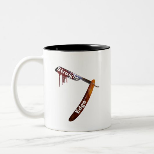 Rechte rechte rand rechte hoogte tweekleurige koffiemok (Links)