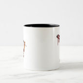 Rechte rechte rand rechte hoogte tweekleurige koffiemok (Center)