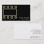 Rechte rechthoeken en vierkantjes visitekaartje (Voorkant / Achterkant)