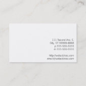 Rechte rechthoeken en vierkantjes visitekaartje (Achterkant)