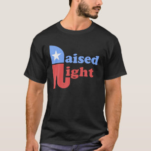 Rechte republikeinse lephant Retro Style Patri T-shirt