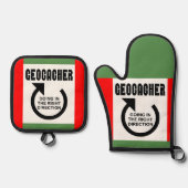 Rechte richting ovenwant & pannenlap set (Voorkant)