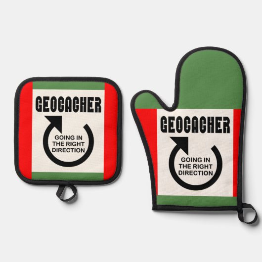 Rechte richting ovenwant & pannenlap set (Voorkant)