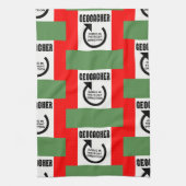 Rechte richting theedoek (Verticaal)