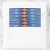 Rechte ruggengraat Tie Dye PhatDyes Rechthoekige Sticker (Tas)