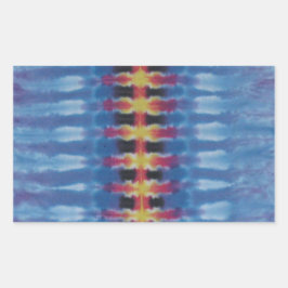 Rechte ruggengraat Tie Dye PhatDyes Rechthoekige Sticker