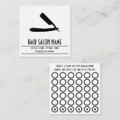 rechte stempelkaart klantenkaartje (Voorkant / Achterkant)