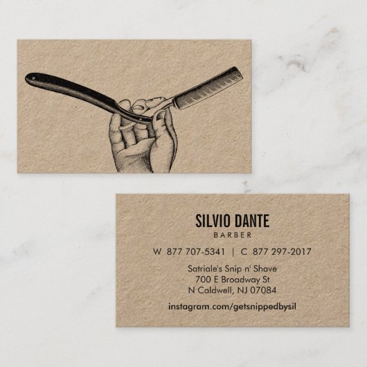  rechte straal / extra dik ongebleekt visitekaartje (Voorkant / Achterkant)