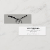  rechte straal / mini mini visitekaartje (Voorkant / Achterkant)