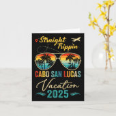 Rechte Trippin Cabo San Lucas 2025 Familie Zomer Kaart (Gele Bloem)