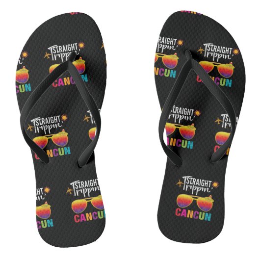 Rechte trippin Cancun Mexico reisvakantie Teenslippers (Voetbed)