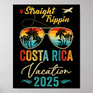 Rechte Trippin Costa Rica 2025 Familie Zomer Vac Poster